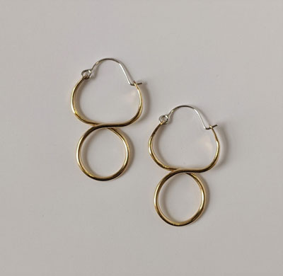 Rachel Gunnard: Torsion Brass Earrings