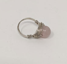 Load image into Gallery viewer, Rebecca Rose: Rose Quartz Bling Ring