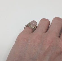 Load image into Gallery viewer, Rebecca Rose: Rose Quartz Bling Ring