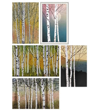 Load image into Gallery viewer, Polly French: 5 Cards, Birches