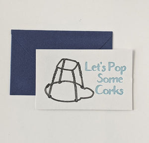 William Muller: Mini Let's Pop Some Corks Card