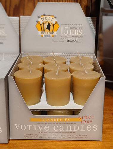 Mole Hollow Candles: Beeswax Votive