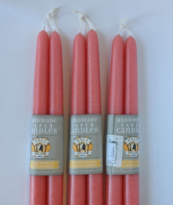 Mole Hollow Candles: Coral Pink